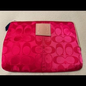 Coach mini iPad zip case